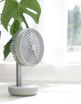 Wireless Rotating Hood & Oscillating Head Desktop Fan, Super Quiet, Super Cool
