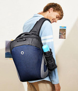 Anti-Theft Waterproof Travel Backpack, With Detachable Waterproof Hat & Fits 15.6-Inch Laptop