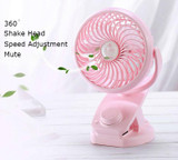 Portable USB Clip-on & Desk Fan With Wind Speed Adjustment