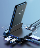 7-in-1 USB/Type-C To HDMI HUB Docking Station & Power Adapter