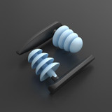 Waterproof & Noise Reduction Silicone Earplugs, Soft & Flexible, For Swimming, Studying & Sleeping