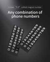 Temporary Parking Card Phone Number Holder