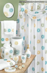 Julia White Shower Curtain - Shower Curtain