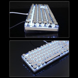 Retro Typewriter Keyboard Keycaps, White
