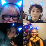 Flashing Cat Ear Headphones Flashing Cat Ear Headphones