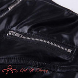 Punk Bodycon Faux Pu Leather Pants Women Push Up Black High Waist Pants