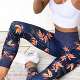 High Waist Yoga Pants Women's Fitness Sport Leggings Stripe Printing Elastic Gym Workout Tights High Waist Yoga Pants Women's Fitness Sport Leggings Stripe Printing Elastic Gym Workout Tights