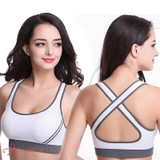Sexy women fitness bra padded compression sport bra top Sportswear Quick dry elastic crop top sexy running top