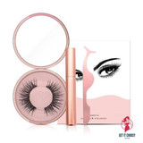 Magnetic Liquid Eyeliner & Magnetic False Eyelashes & Tweezer Set Waterproof Long Lasting Eyeliner False Eyelashes