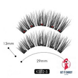 Magnetic Liquid Eyeliner & Magnetic False Eyelashes & Tweezer Set Waterproof Long Lasting Eyeliner False Eyelashes