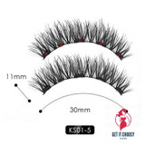 Magnetic Liquid Eyeliner & Magnetic False Eyelashes & Tweezer Set Waterproof Long Lasting Eyeliner False Eyelashes