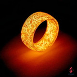 Fashion Luminous Crack Rings Unisex Trendy Temperament Joker Cool Pattern Luminous Resin Rings Personalized Geometry Accessories