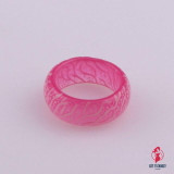 Fashion Luminous Crack Rings Unisex Trendy Temperament Joker Cool Pattern Luminous Resin Rings Personalized Geometry Accessories