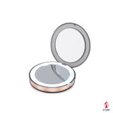 LED Lighted Vanity Travel Makeup Mirror Foldable Compact USB Charging Cosmetic Makeup Mirror Light Beauty Tools