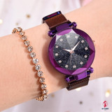 Ladies Magnetic Starry Sky Clock Luxury Women Watches Fashion Diamond Female Quartz Wristwatches Relogio Feminino Zegarek Damski Ladies Magnetic Starry Sky Clock Luxury Women Watches Fashion Diamond Female Quartz Wristwatches Relogio Feminino Zegarek Damski