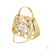 24K gold plated purse with Swarovski crystal