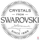 24K gold plated crystal ball with Swarovski