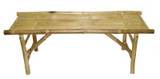 Chair Bamboo Bench 18"Hx47"Lx15"W