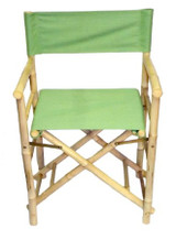 Chair Bamboo Director Low 34"Hx23"Wx19"D green
