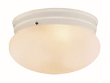 Mushroom Ceiling Globe 10" Marbleized - White