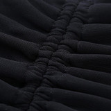 Drawstring Ruched Sexy Blouse Puff Sleeve Off Shoulder