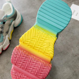 Sneakers Vulcanize Breathable Rainbow Color Fashion
