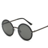 Round Sunglasses Rimless Shades Popular Ins Sunglasses