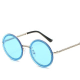 Round Sunglasses Rimless Shades Popular Ins Sunglasses