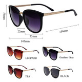 Oversized Round Sunglasses Brand Designer Fashion Eyeglasses