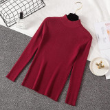 Knitted Jumper Turtleneck Pullovers Casual Sweaters