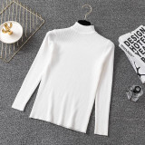 Knitted Jumper Turtleneck Pullovers Casual Sweaters