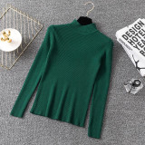 Knitted Jumper Turtleneck Pullovers Casual Sweaters