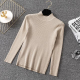 Knitted Jumper Turtleneck Pullovers Casual Sweaters