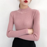Knitted Jumper Turtleneck Pullovers Casual Sweaters