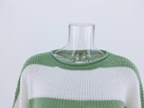 Striped Loose Ladies Pullover Knit Sweaters Striped Loose Ladies Pullover Knit Sweaters