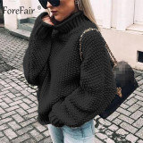 Oversize Turtleneck Knitted Sweater