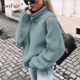 Oversize Turtleneck Knitted Sweater