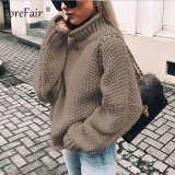 Oversize Turtleneck Knitted Sweater