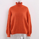 Oversize Turtleneck Knitted Sweater