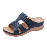 Summer Open Toe Comfy Super Soft Low Heels Walking Sandals