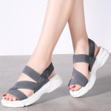 Wedge Comfortable Ladies Slip-on Flat Sandals