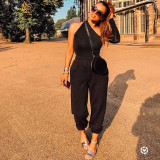 Baggy Pencil Pants Women Plus Size Black Winter Wide Leg Sweat Pants