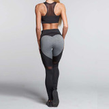 Fashion Gothic Push Up Ladies Mesh Pants Love Heart Black Leggings