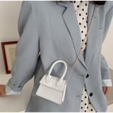 Mini Small Square PU Leather Chain Messenger Bags
