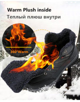 Winter Snow Boots Waterproof Leather Sneakers
