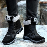 Leather Men Winter with Fur Super Warm Snow Ankle Boots Leather Men Winter with Fur Super Warm Snow Ankle Boots