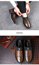 Genuine Leather Loafers Moccasins Breathable Slip on Shoes