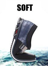 Genuine Leather Loafers Moccasins Breathable Slip on Shoes