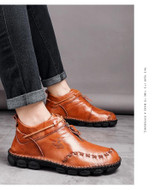 Winter Boots Men Genuine Leather Ankle Boots