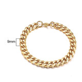 Curb Cuban Link Chain Stainless Steel Bracelets Curb Cuban Link Chain Stainless Steel Bracelets